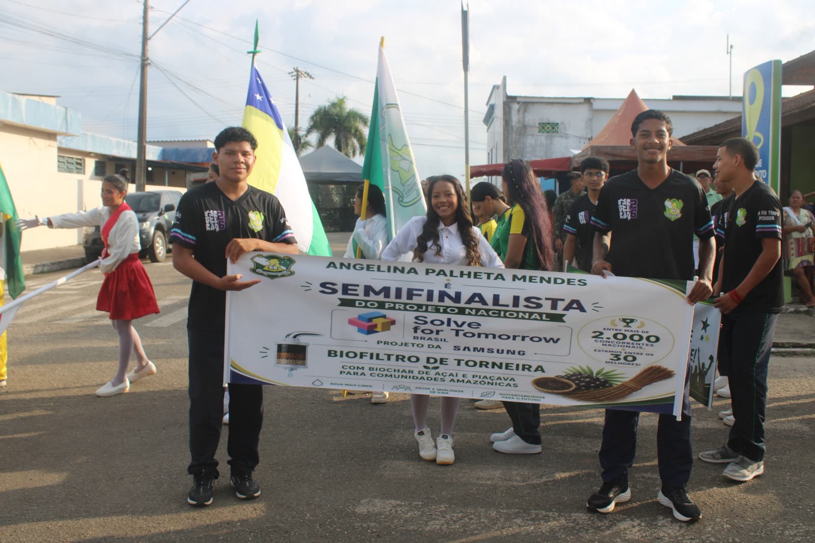 Alunos no Desfile de 7 de Setembro