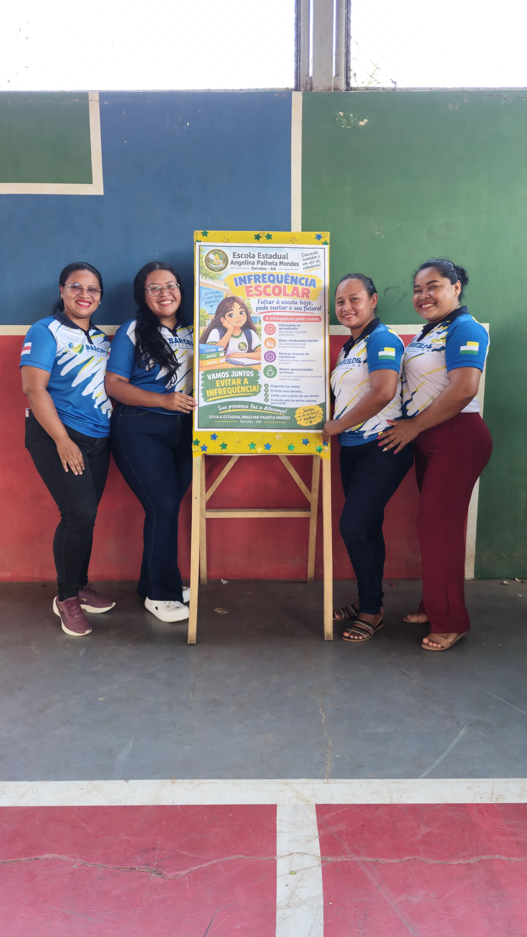 A E. E. Angelina Palheta Mendes recebe a equipe do PSE para palestra de prevenção
